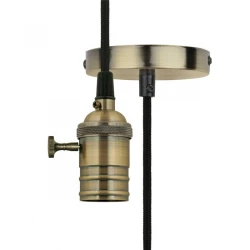 Больше о товаре Подвесной светильник (UL-00004500) Uniel DLC-V-S24K/E27 TS/1M/BL Bronze