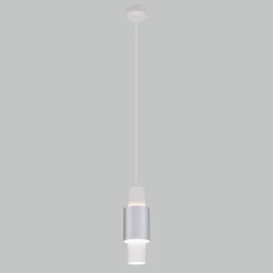 Больше о товаре Подвесной светодиодный светильник Eurosvet Bento 50204/1 белый/матовое серебро