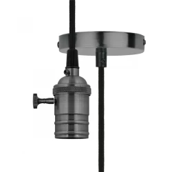 Больше о товаре Подвесной светильник (UL-00004501) Uniel DLC-V-S24K/E27 TS/1M/BL Pearl Black