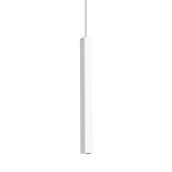 Больше о товаре Подвесной светодиодный светильник Ideal Lux Ultrathin SP1 Small Square Bianco