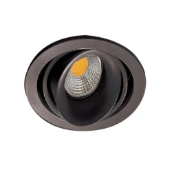 Больше о товаре Встраиваемый светильник Donolux DL18615/01WW-R Shiny black/Black