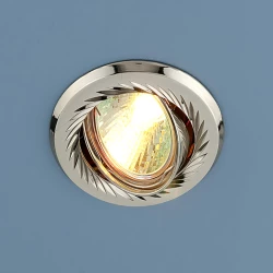 Больше о товаре Встраиваемый светильник Elektrostandard 704 CX MR16 PS/N перл. серебро/никель 4690389066856