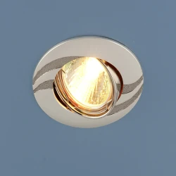 Больше о товаре Встраиваемый светильник Elektrostandard 8012 MR16 PS/N перламутровое серебро/никель 4690389067136
