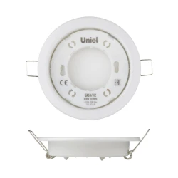 Больше о товаре Встраиваемый светильник (UL-00005051) Uniel GX53/H2 White 10 Prom