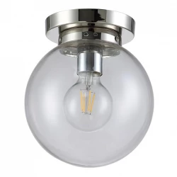 Больше о товаре Потолочный светильник Crystal Lux Mario PL1 D200 Nickel/Transparente
