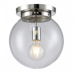 Больше о товаре Потолочный светильник Crystal Lux Mario PL1 D250 Nickel/Transparente