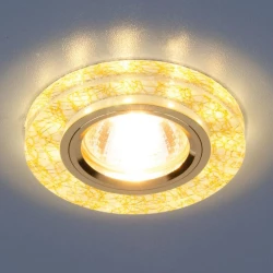 Больше о товаре Встраиваемый светильник с двойной подсветкой Elektrostandard 8371 MR16 белый/золото 4690389060625
