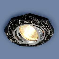 Больше о товаре Встраиваемый светильник Elektrostandard 2040 MR16 BK/SL черный/серебро 4690389000355