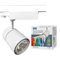 Больше о товаре Трековый светодиодный светильник Uniel ULB-T52-35W/3000K/A White UL-00007499