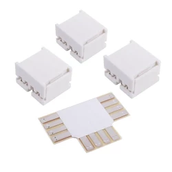 Больше о товаре Соединитель Deko-Light Board connector set T für 8mm Stripes, 4pole, 1x Board connector T, 3x Board connector 940024